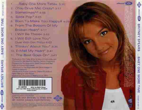 BritneySpears《...BabyOneMoreTime》德国银圈版,美首版2CD[WAV整轨]