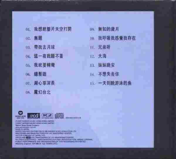 张雨生.2001-精选集SpecialXRCD【华纳】【WAV+CUE】