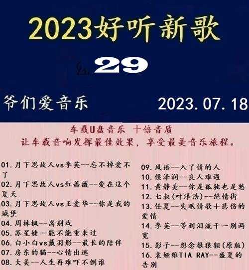 群星《2023好听新歌29》十倍音质WAV分轨