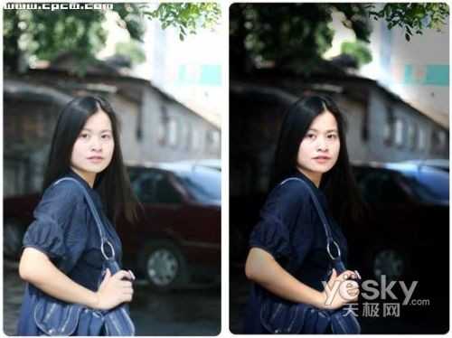 Photoshop曲线处理暗角打造时尚大片