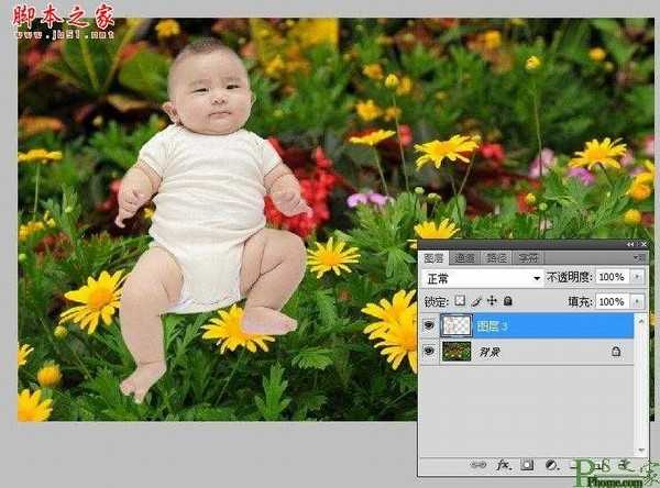 photoshop为宝宝写真照增加动态蝴蝶翅膀特效