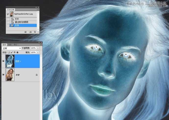 Photoshop使用高反差保留给人像精细柔肤教程