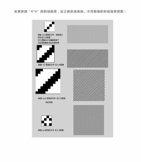 PS斜线底纹如何制作 ps快速制作斜线底纹教程